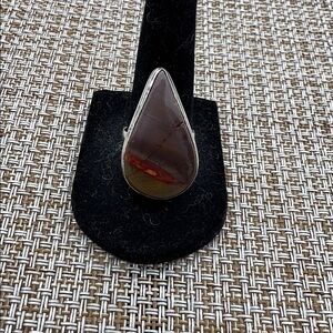 Mookaite Sterling Overlay Ring